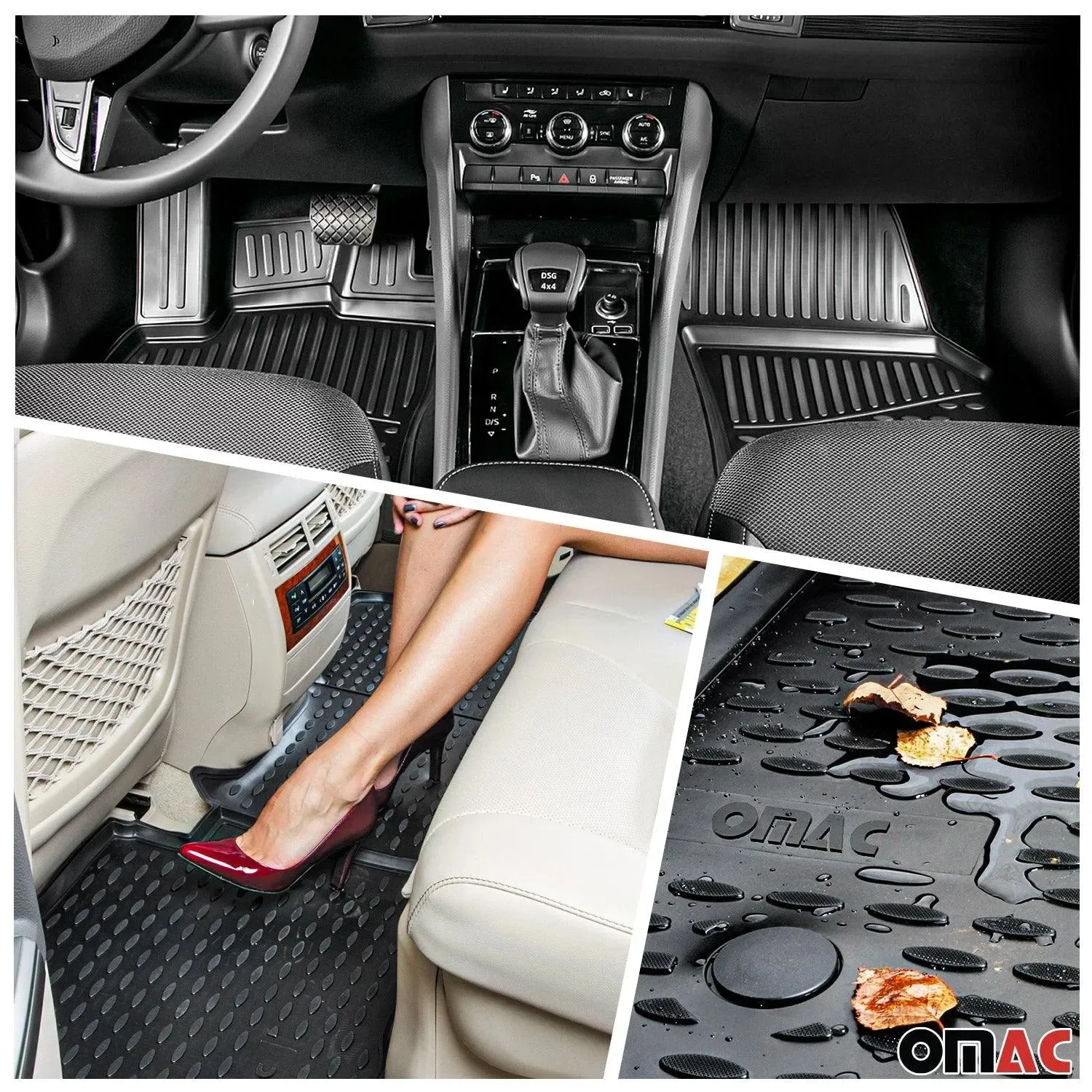 2000-2006 BMW X5 E53 Floor Mats & Cargo Liner Full Set All Weather Black