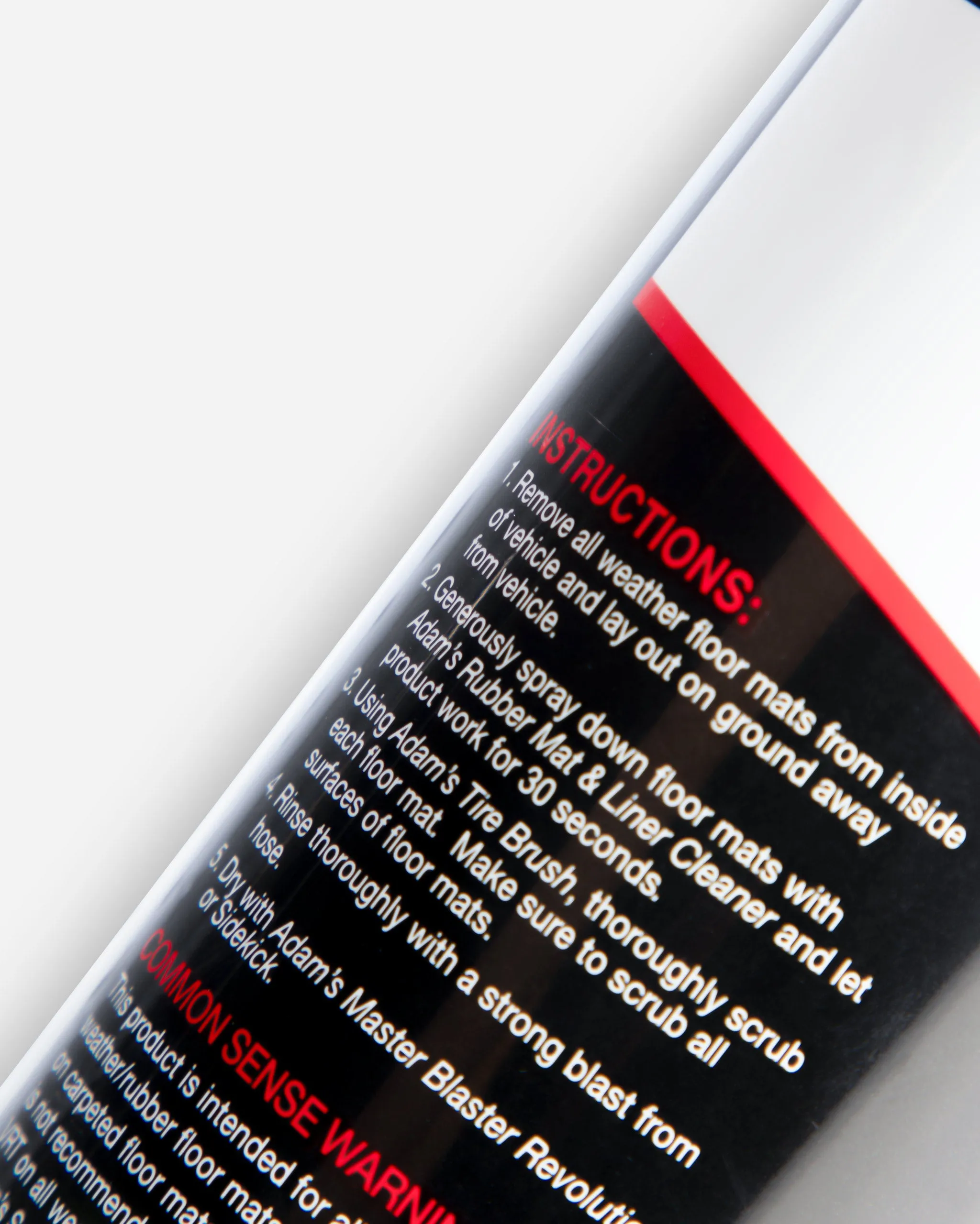 Adam's Rubber Mat & Liner Cleaner with Free 16oz