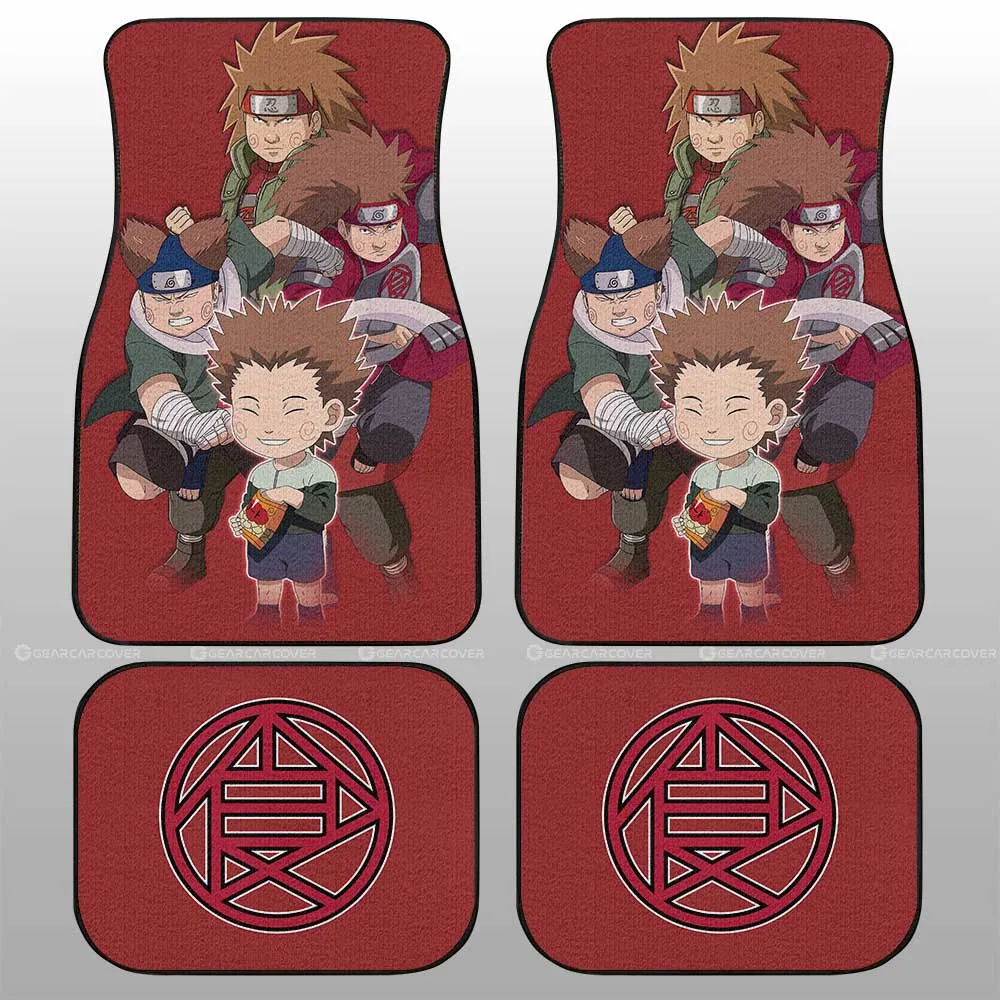 Akimichi Chouji Car Floor Mats Custom Car Accessories For Fans