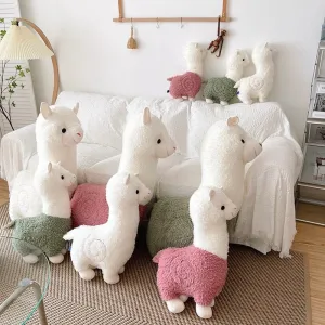 Alpaca Plush Sleeping Pillow for Home and Office