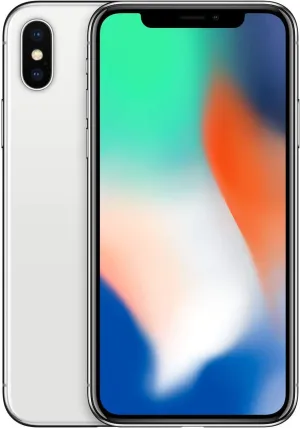 Apple iPhone X, 256GB, Silver, Unlocked