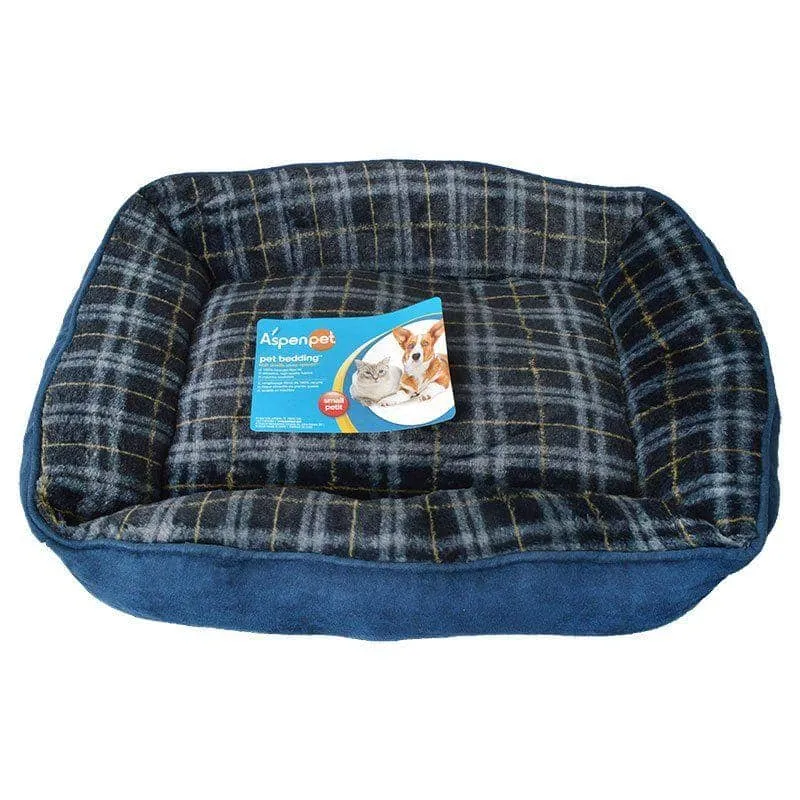Aspen Pet Plush Pet Lounger - 22"L x 18"W (Assorted Colors)