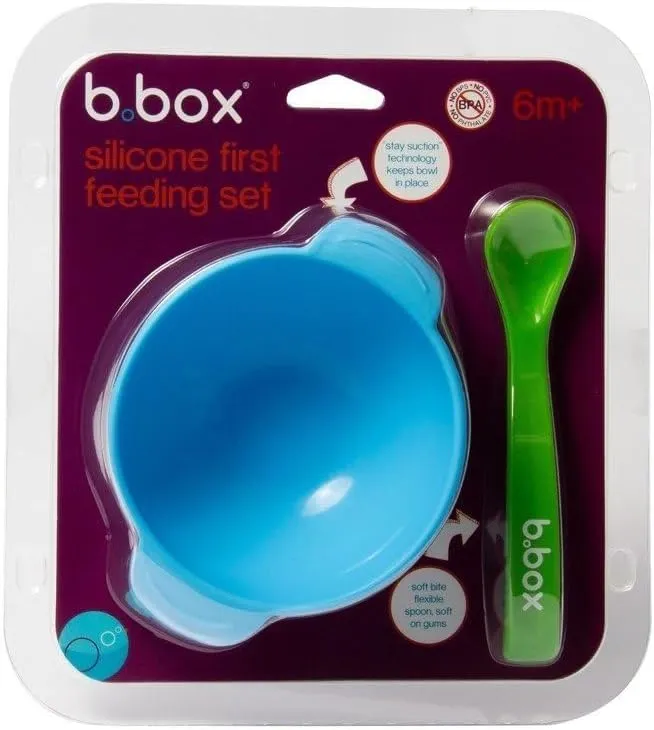 B.box Silicone First Feeding Set /  6m