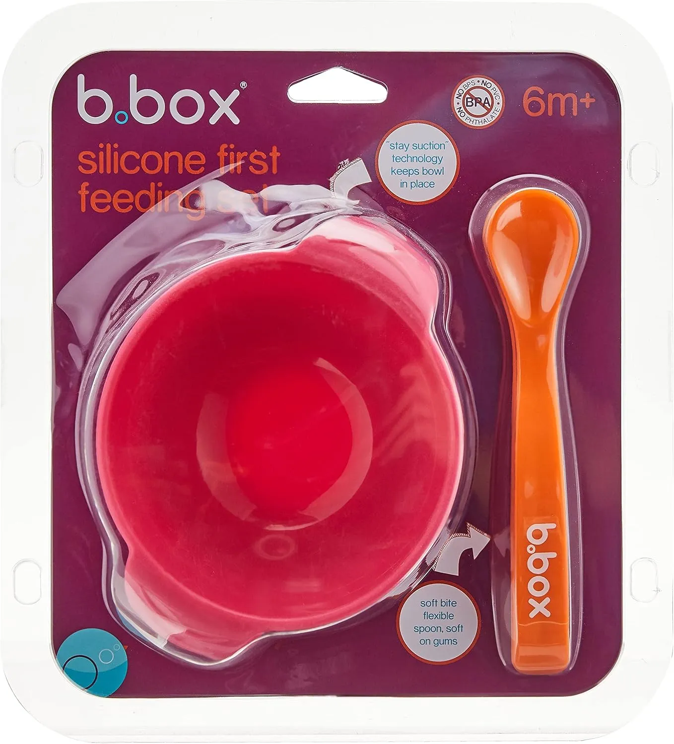 B.box Silicone First Feeding Set /  6m