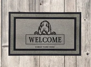 Boston Terrier Dog Welcome Mat