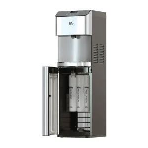 Brio Moderna UV Self Cleaning Bottleless Water Cooler Dispenser with Filtration – Adjustable Temperature – Digital Clock – LED Nightlight – Tri Temp Hot, Cold, and Room