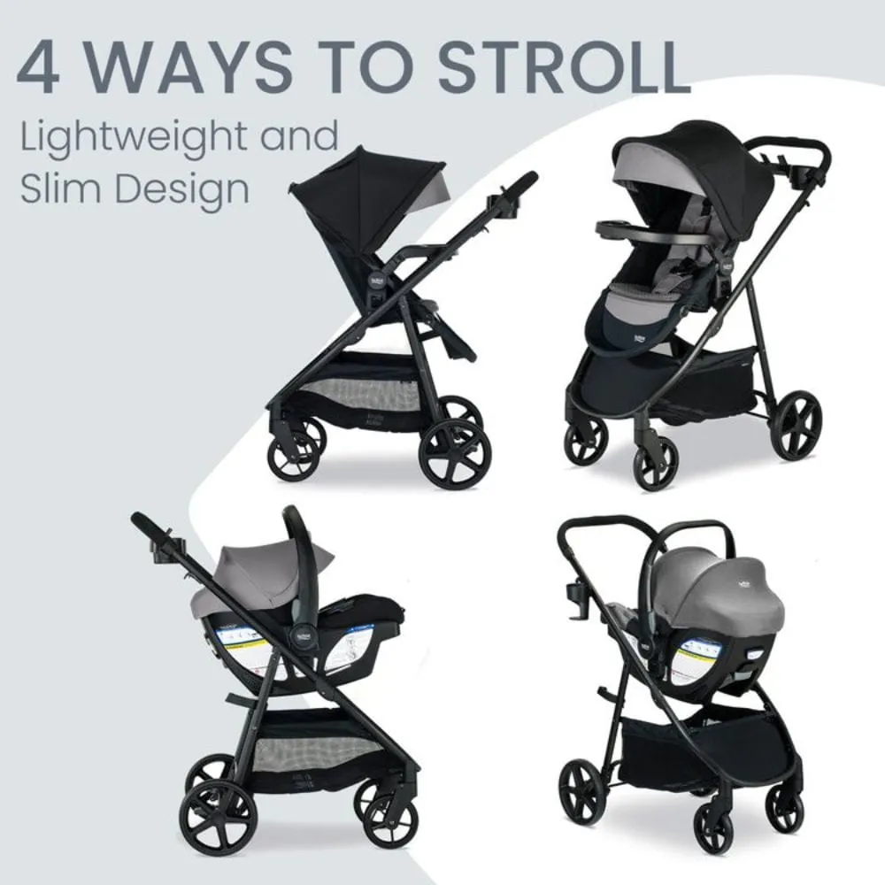 Britax Willow Brook S  Travel System - Graphite Onyx
