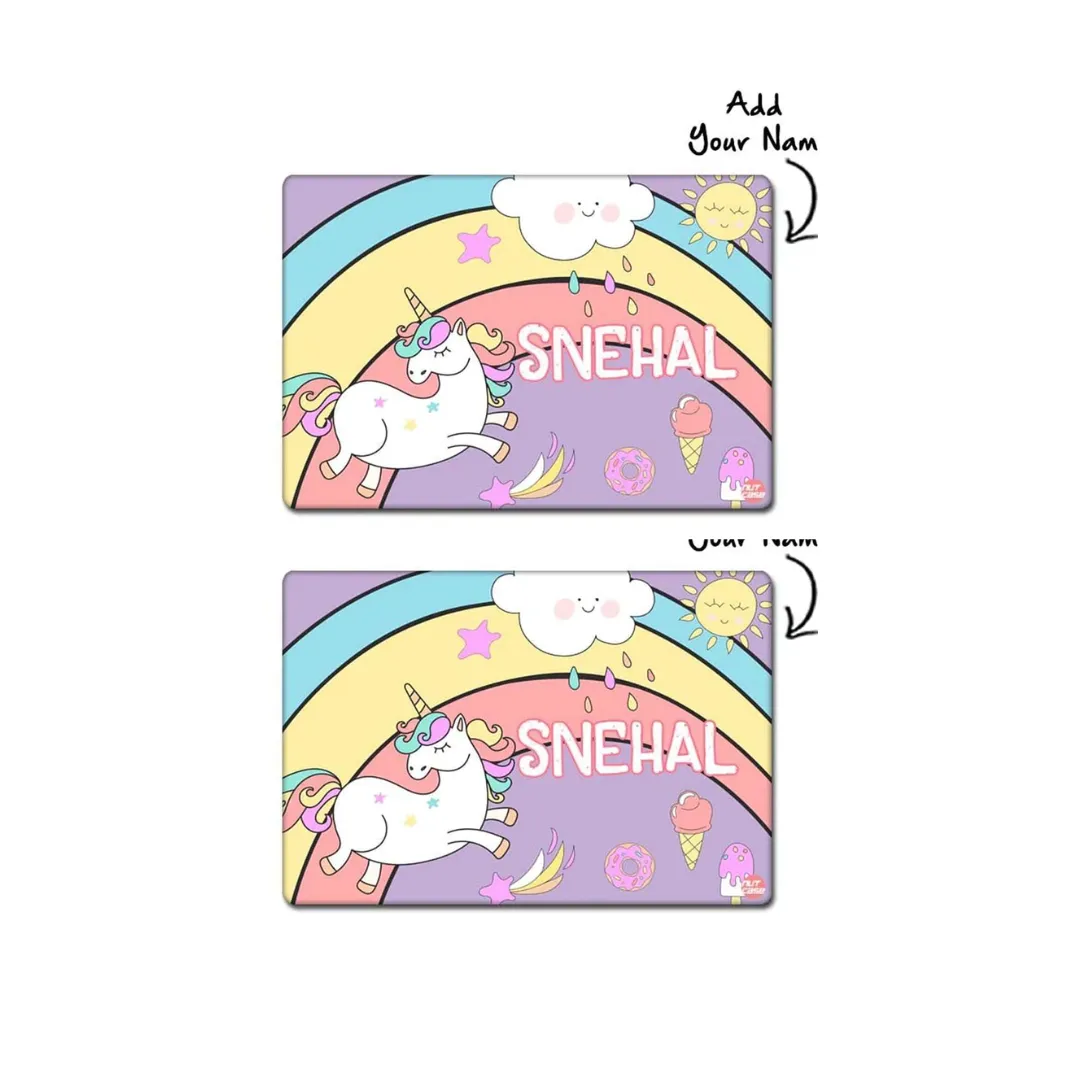 Customized Dining Table Mats Unicorn Birthday Return Gifts - Rainbow Sunshine