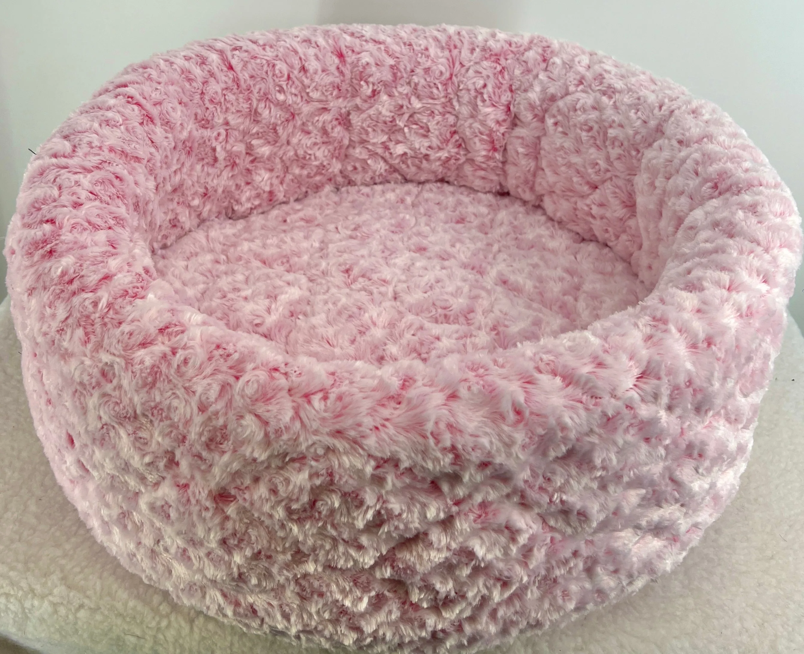 Donut Bed Minky Solids and Solid Minky Dots