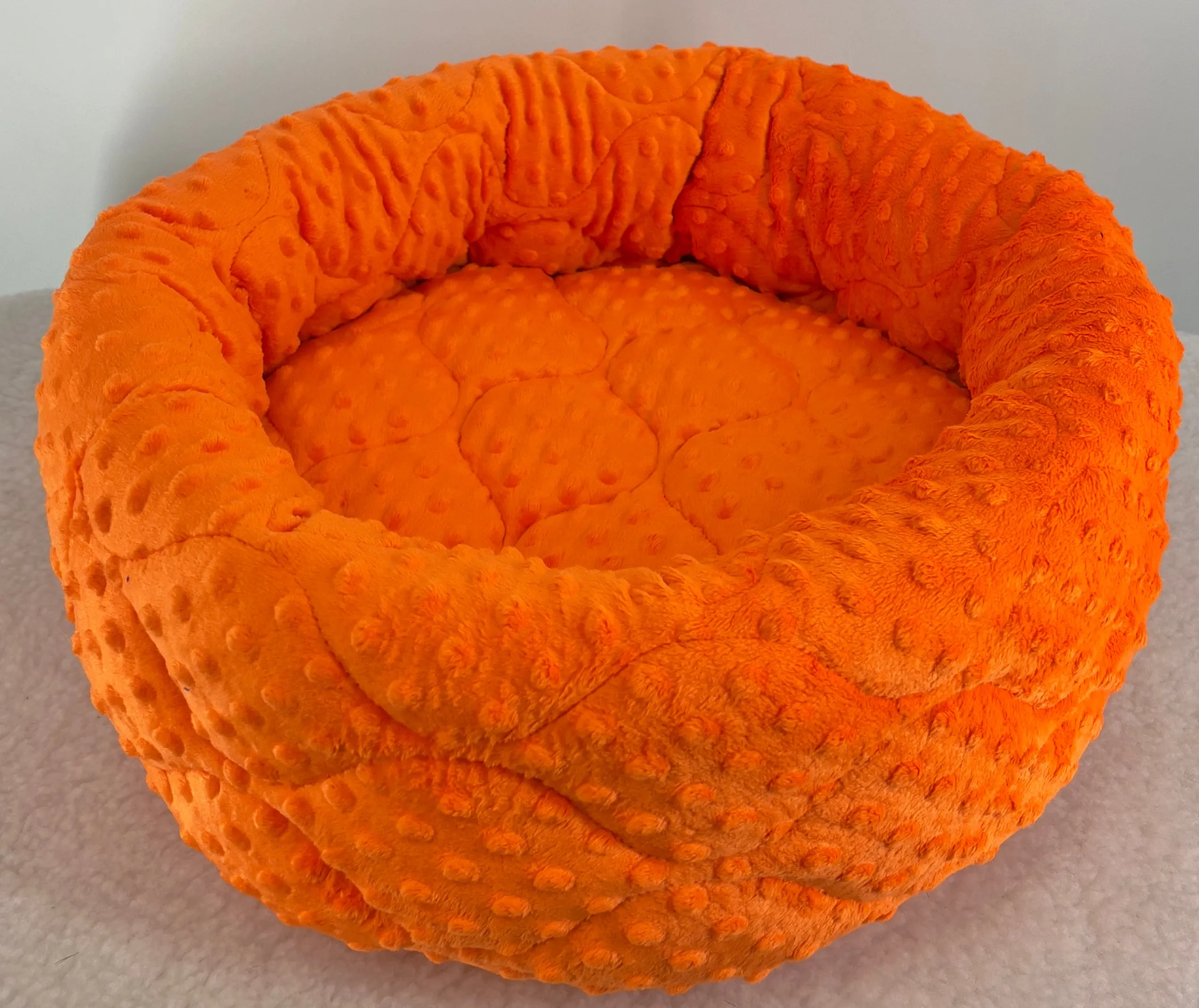 Donut Bed Minky Solids and Solid Minky Dots
