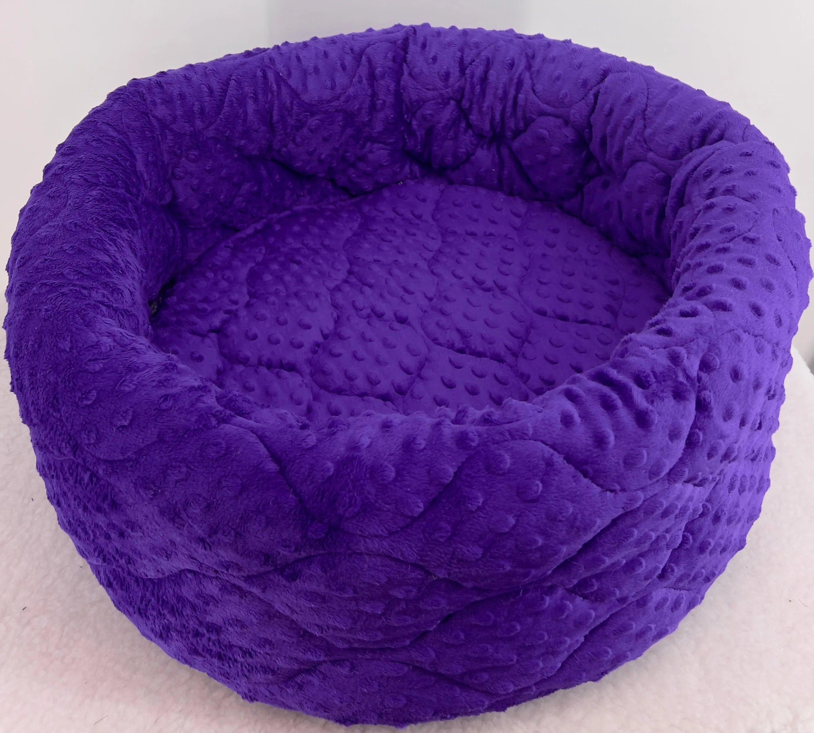 Donut Bed Minky Solids and Solid Minky Dots