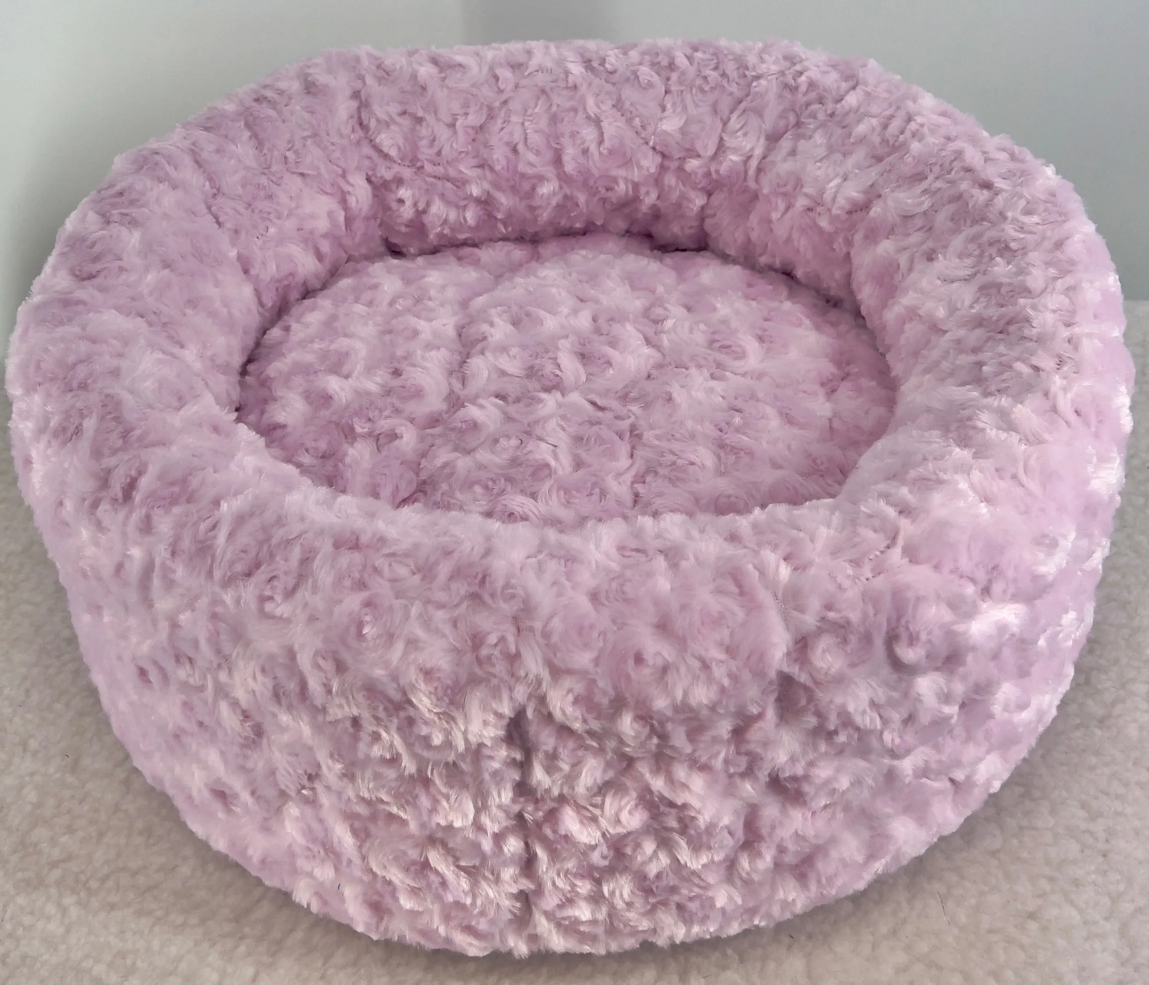 Donut Bed Minky Solids and Solid Minky Dots