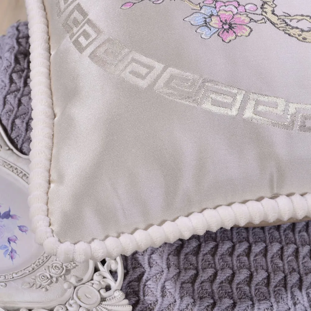 Embroidery Nordic Covers Jacquard Plush Cover for Pillow