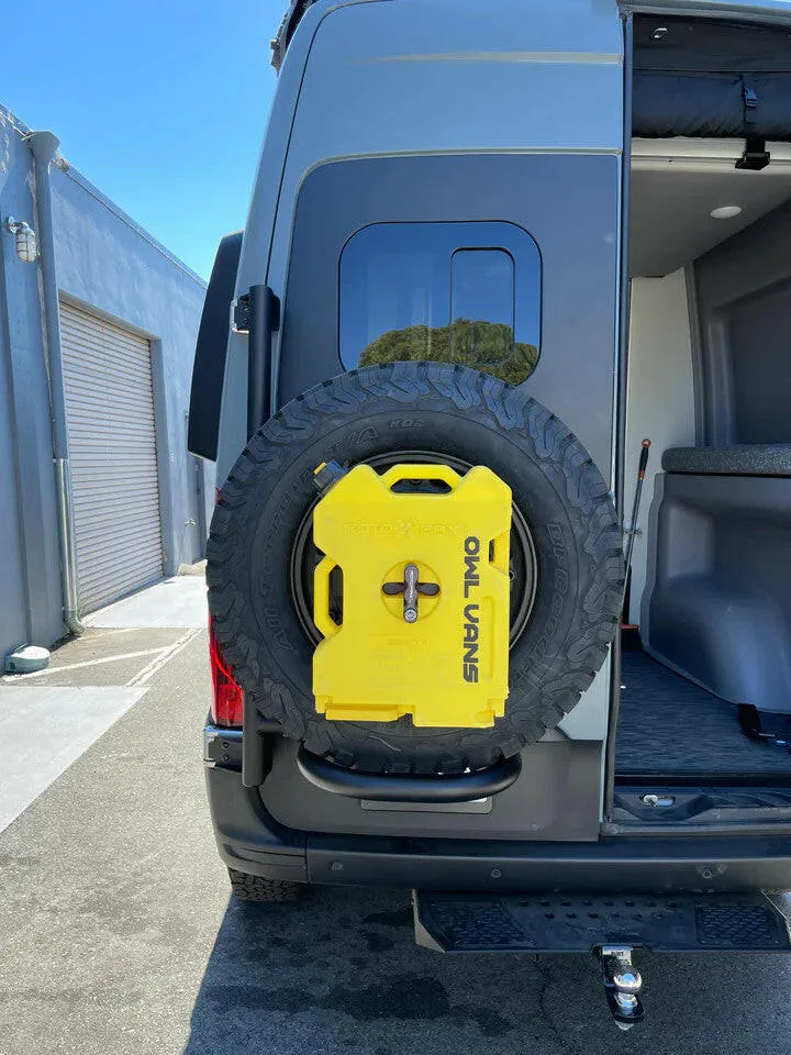 EXPEDITION TIRE CARRIER - ALUMINUM (2019  SPRINTER VAN & 2020 REVEL/STORYTELLER) VS30