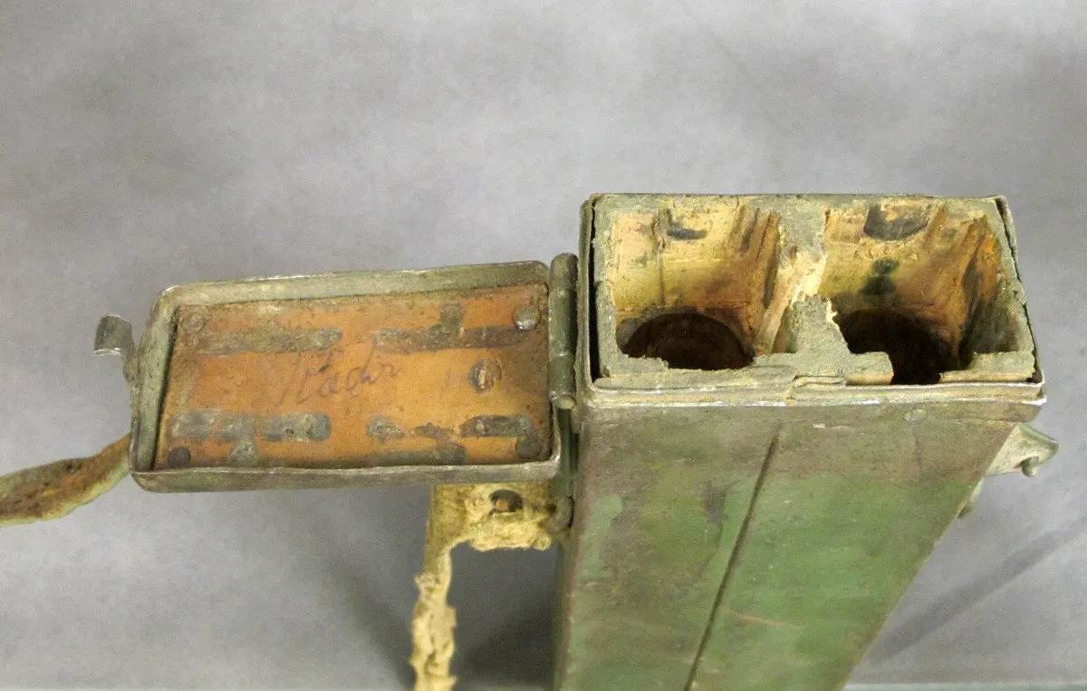 German MG08 WWI Maxim MG08 Double Barrel Carrier: Steel Construction
