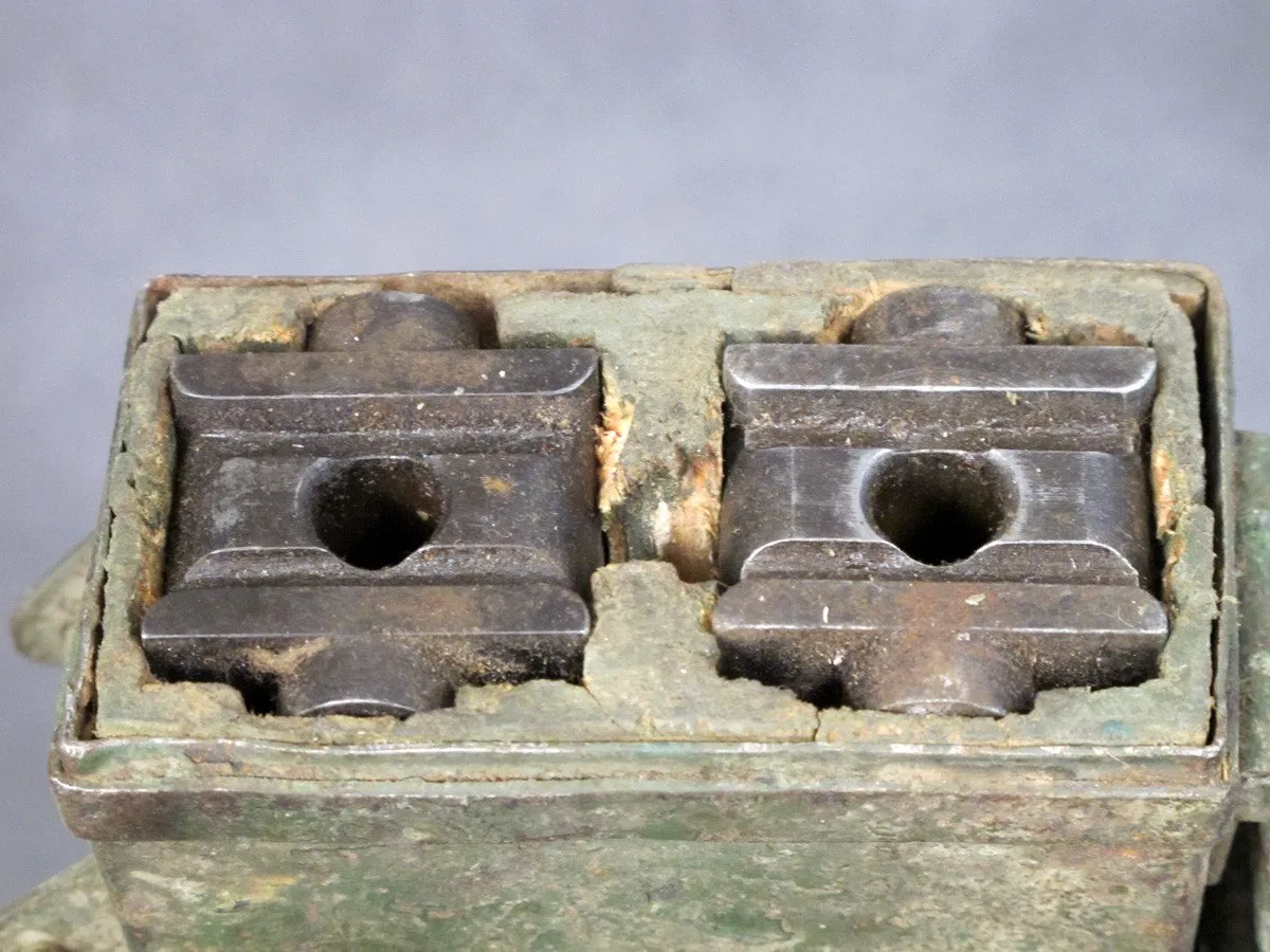 German MG08 WWI Maxim MG08 Double Barrel Carrier: Steel Construction