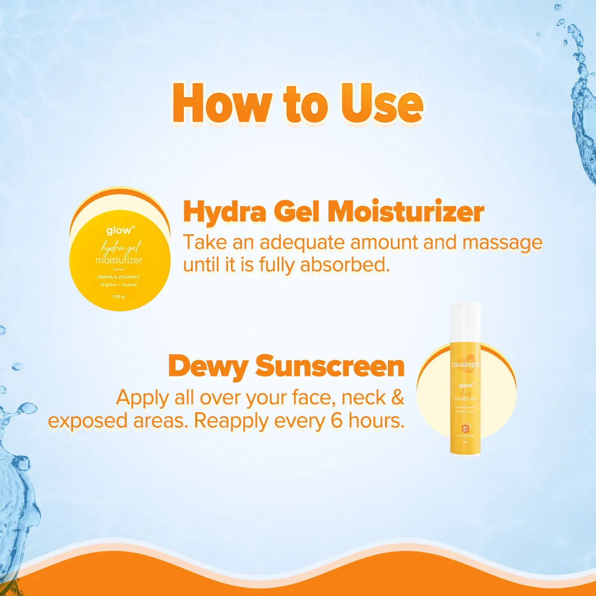 Glow  Sun Shield & Hydration Combo