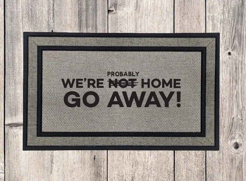 Go Away Welcome Mat