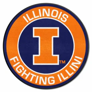 Illinois Illini Roundel Rug - 27in. Diameter