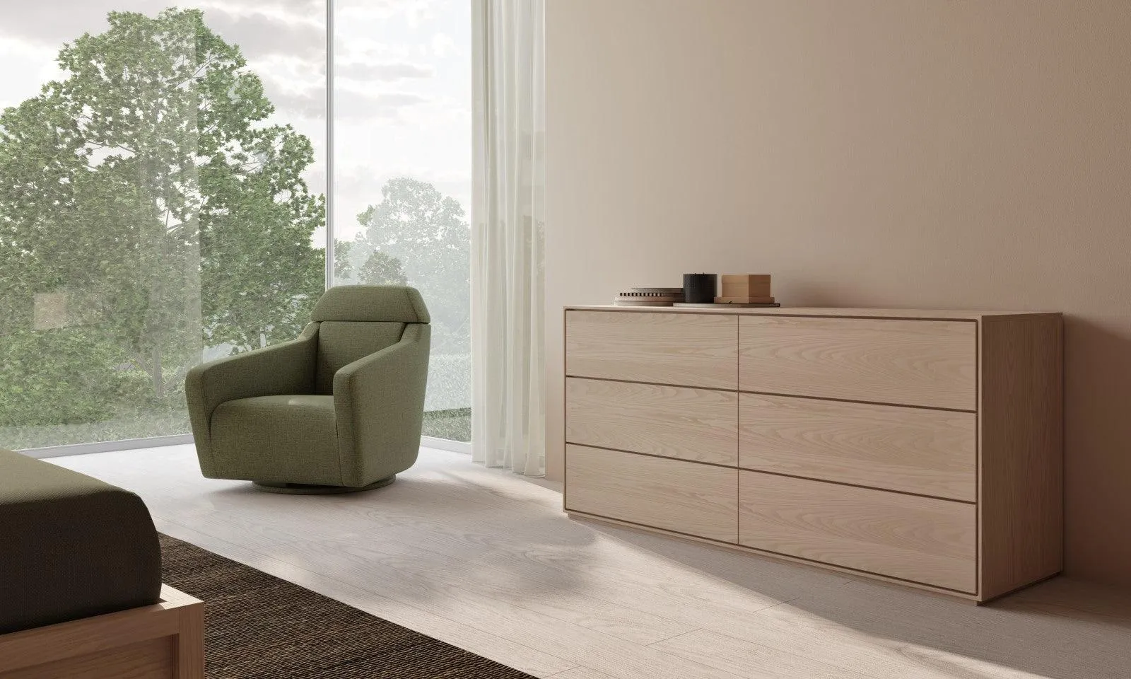 JACK UPHOLSTERED HEADBOARD BED