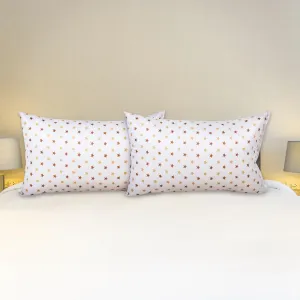 JDX Sleeping Pillow Microfibre Alphanumeric Sleeping Pillow Pack of 2 (White) | Pillow, Pillows, Takiya, Pillow Set