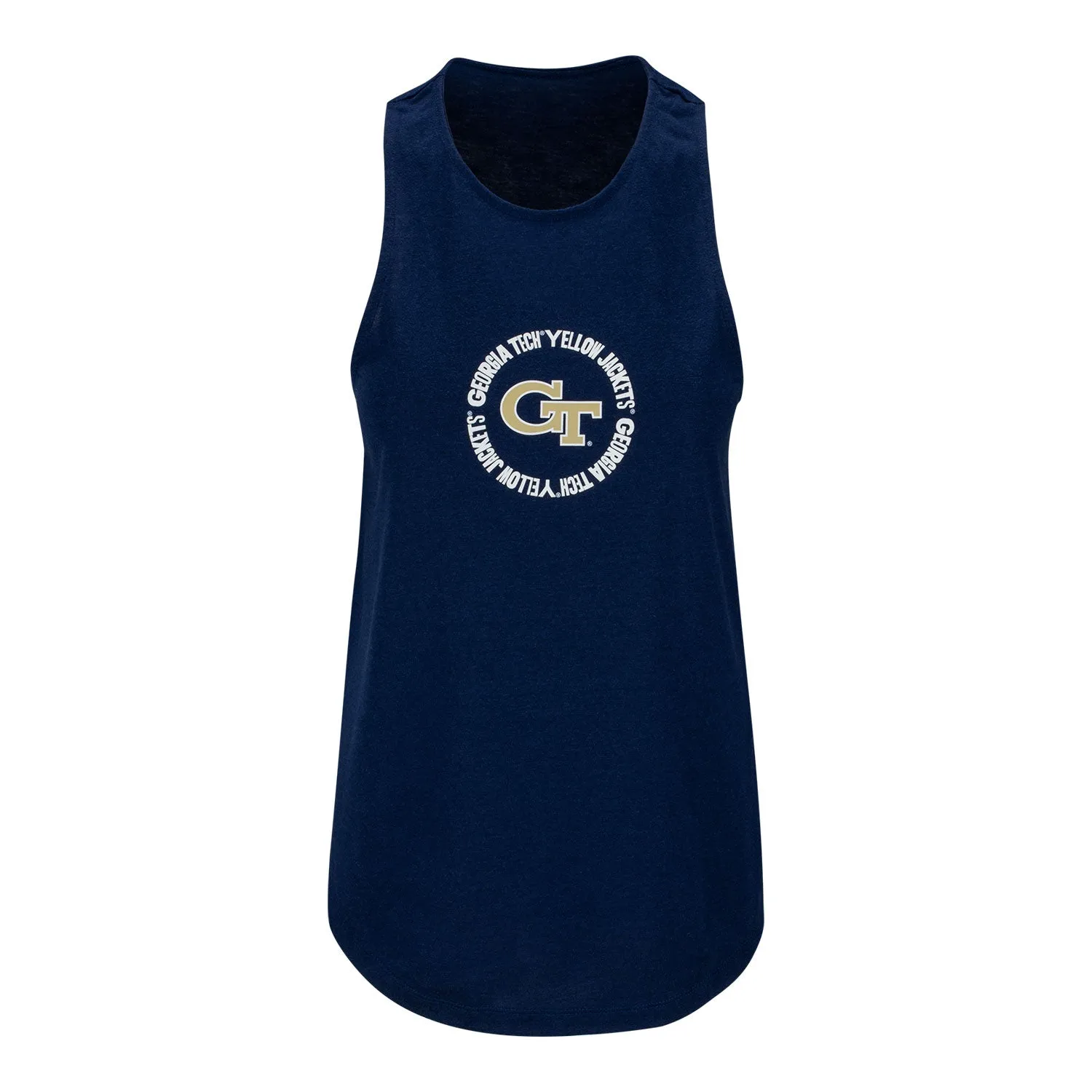 Ladies Georgia Tech Yellow Jackets Adidas Wordmark Navy Tank