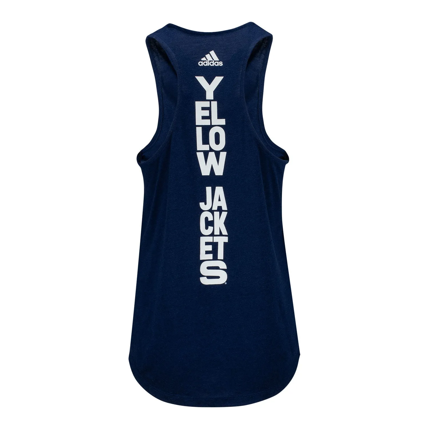 Ladies Georgia Tech Yellow Jackets Adidas Wordmark Navy Tank