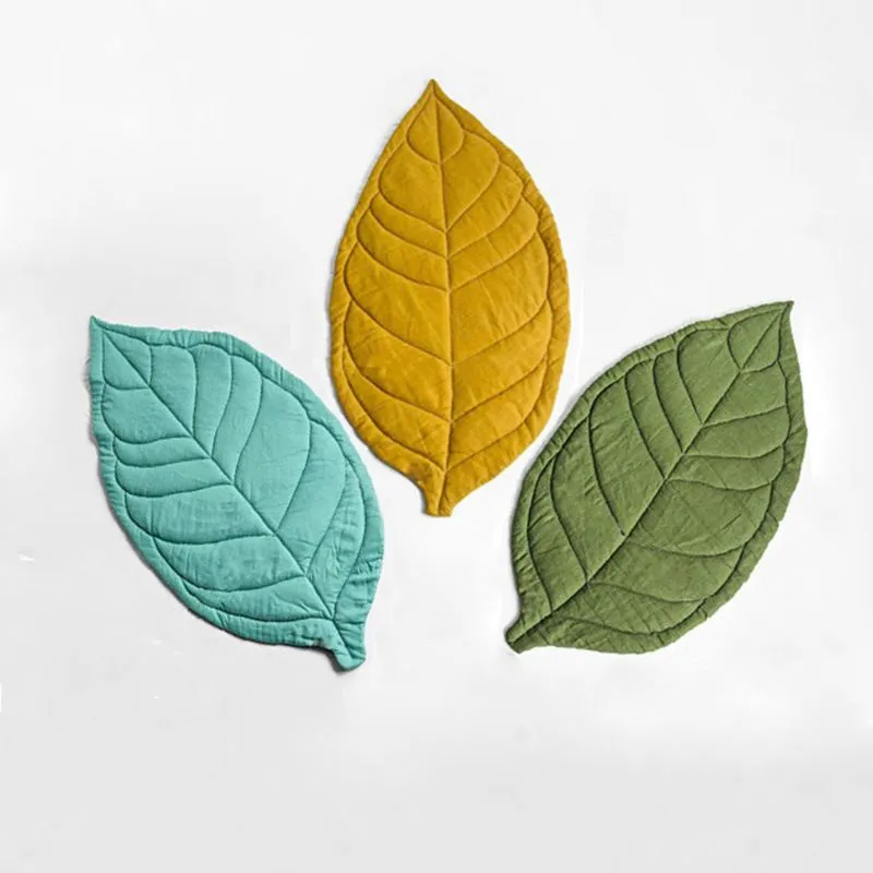 Leaf Shape Soft Crawling Play Mat for Newborn ,Kids and Children Room