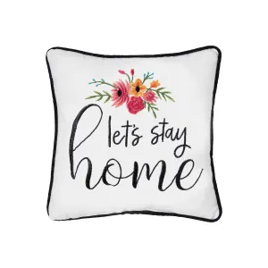 Let's Stay Home Mini Pillow