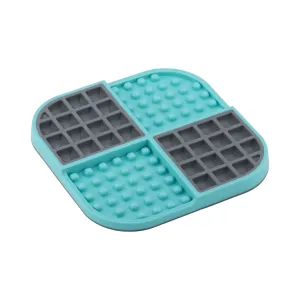 LickiMat Slomo Slow Feeder Mat for Dogs Turquoise