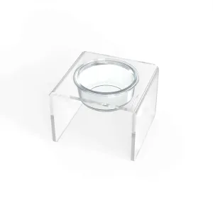 Modern Acrylic Glass Bowl Feeders, Standard Style, Single Bowl