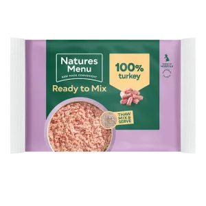 Natures Menu Ready To Mix 100% Turkey Block 400g