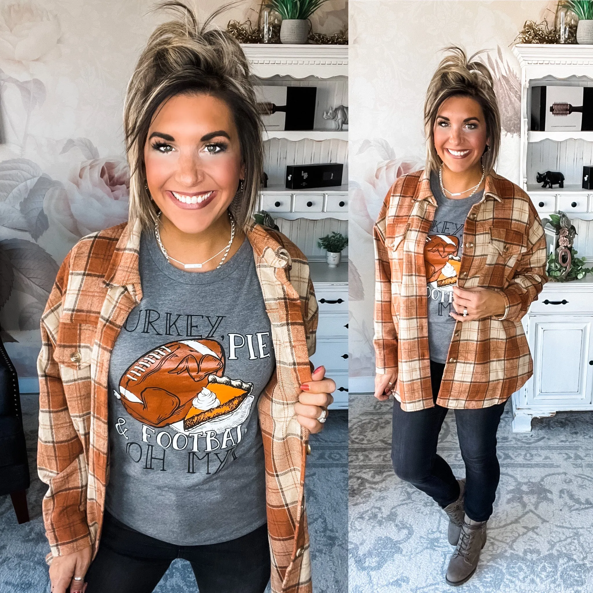 No Broken Dreams Plaid Shacket