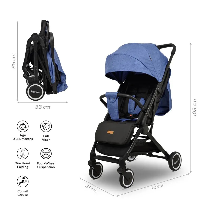 Nurtur Bravo Travel Stroller (Blue)
