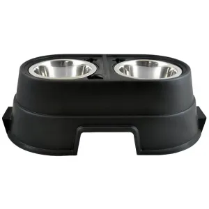 Our Pets Comfort Feeder Elevated Dog Feeder, Black
