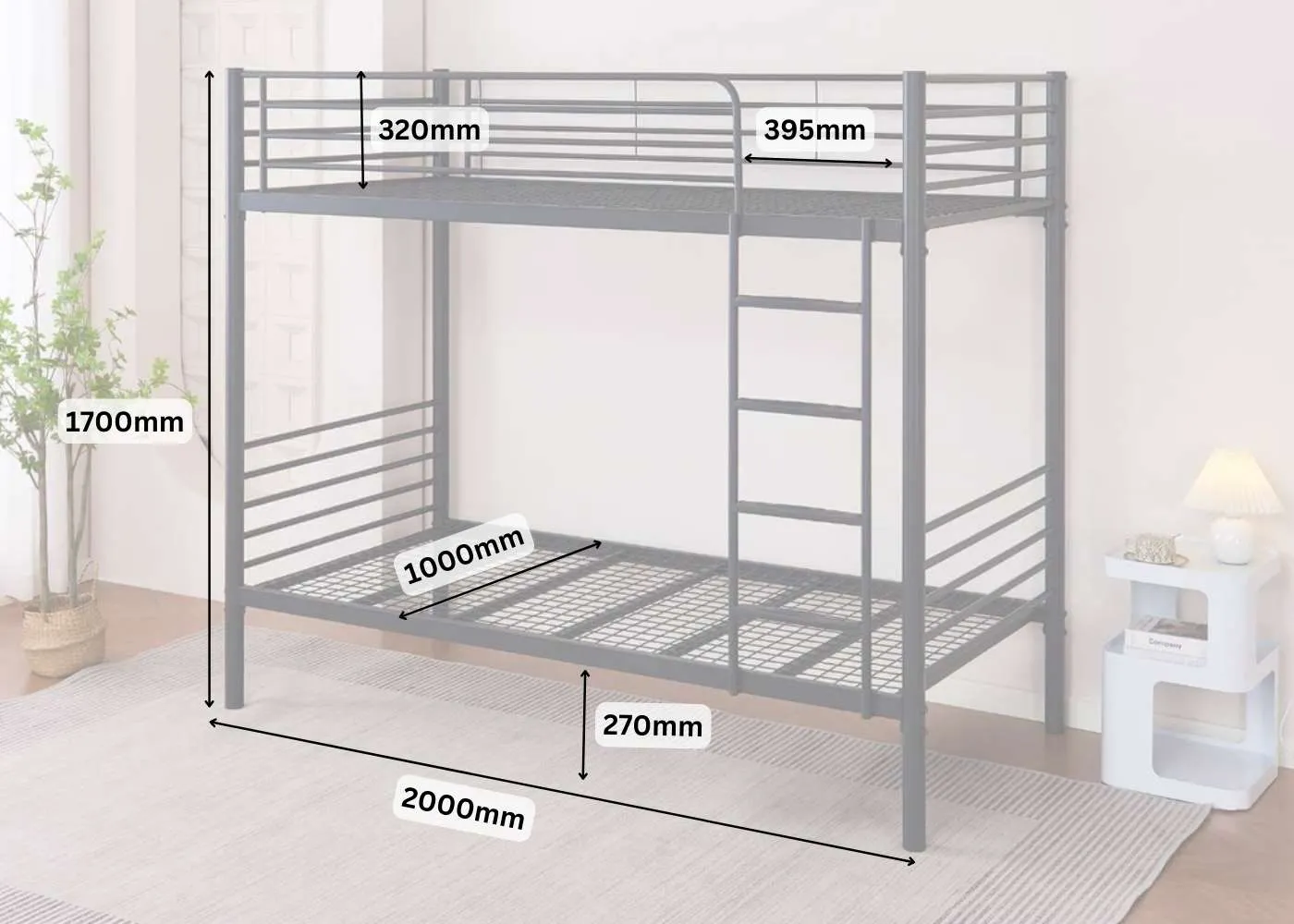 Pentney HD Bunk with Mattress Bundle
