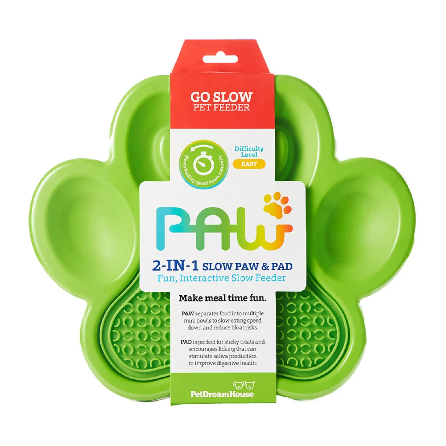 PetDreamHouse - 2 in 1 Slow Feeder & Lick Pad (For Dogs)