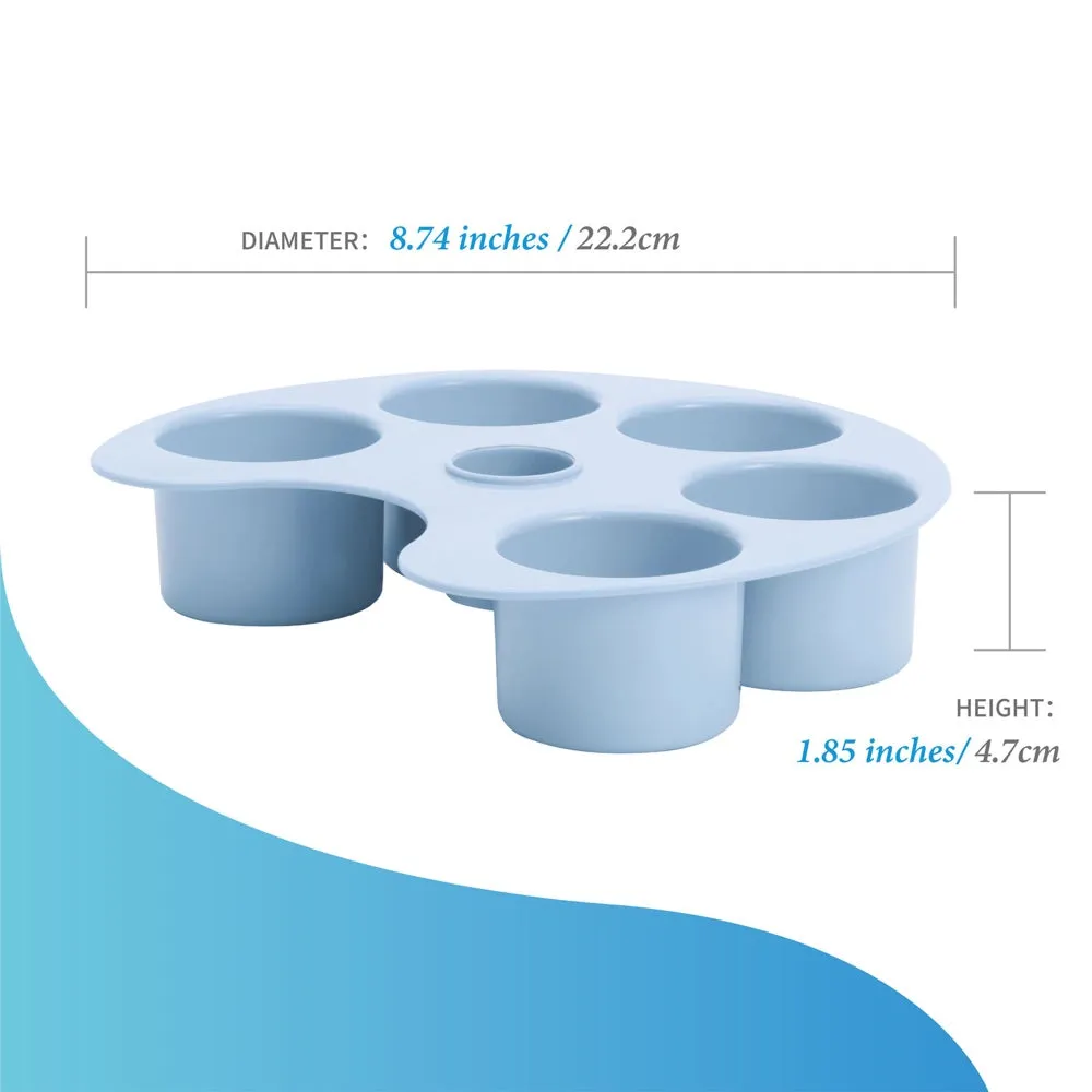 PetDreamHouse SPIN Accessories Interactive Slow Feeder Add-On For Cats & Dogs (Baby Blue Palette)