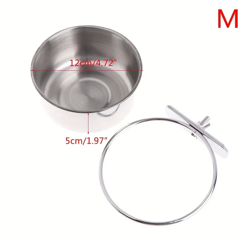 Premium Stainless Steel Bird Feeder Perfect Cage Accessory