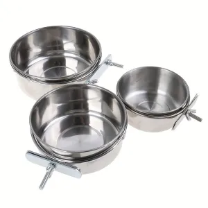 Premium Stainless Steel Bird Feeder Perfect Cage Accessory