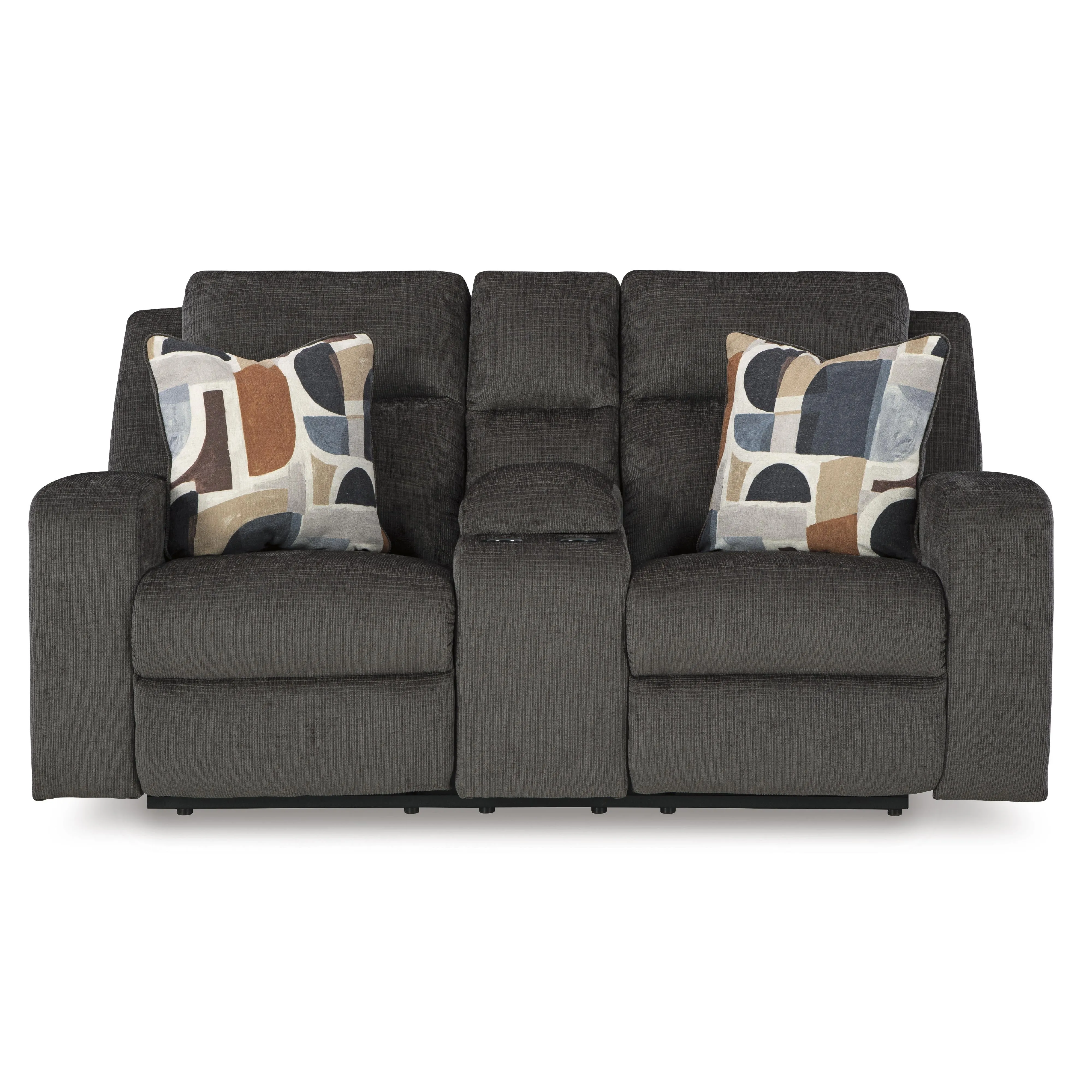 Signature Design by Ashley Kanlow Reclining Fabric Loveseat with Console 3860794