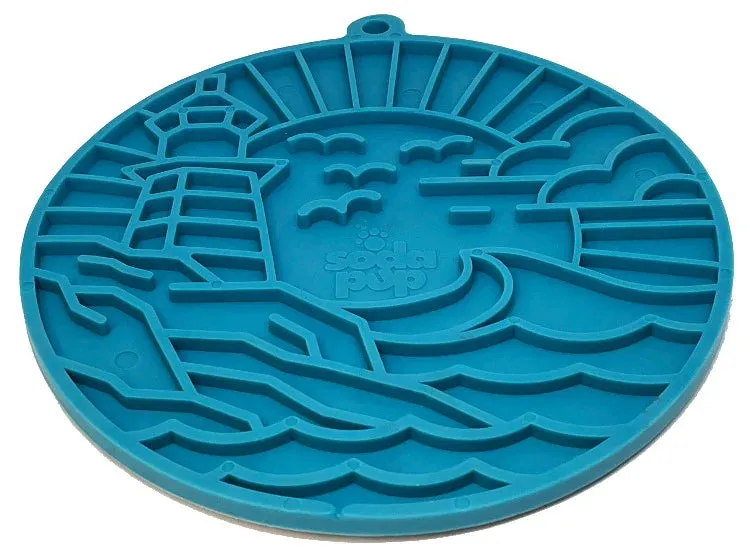 SodaPup Enrichment Lick Mat With Suction Cups - Lighthouse