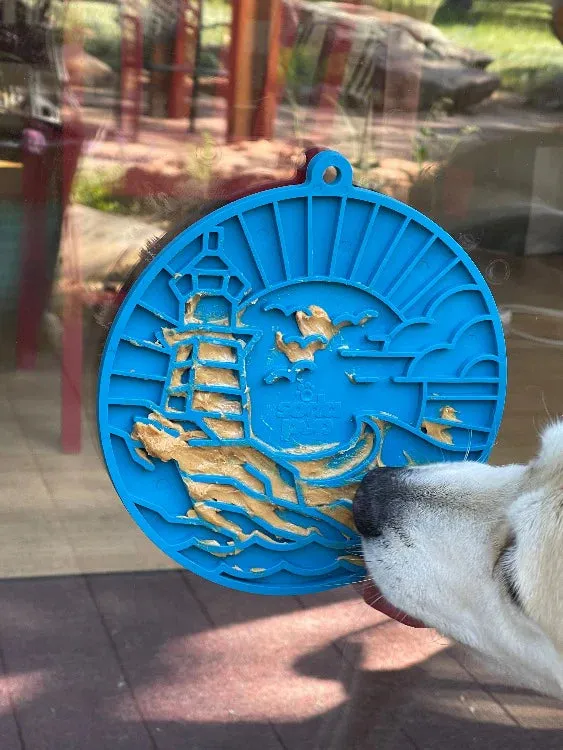 SodaPup Enrichment Lick Mat With Suction Cups - Lighthouse