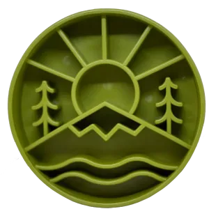 SodaPup Great Outdoors Design eBowl Enrichment Slow Feeder Bowl for Dogs