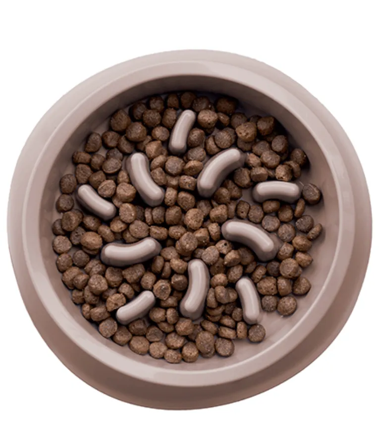 Stefanplast Chic Bowl Slow Feeder Light Dove Grey