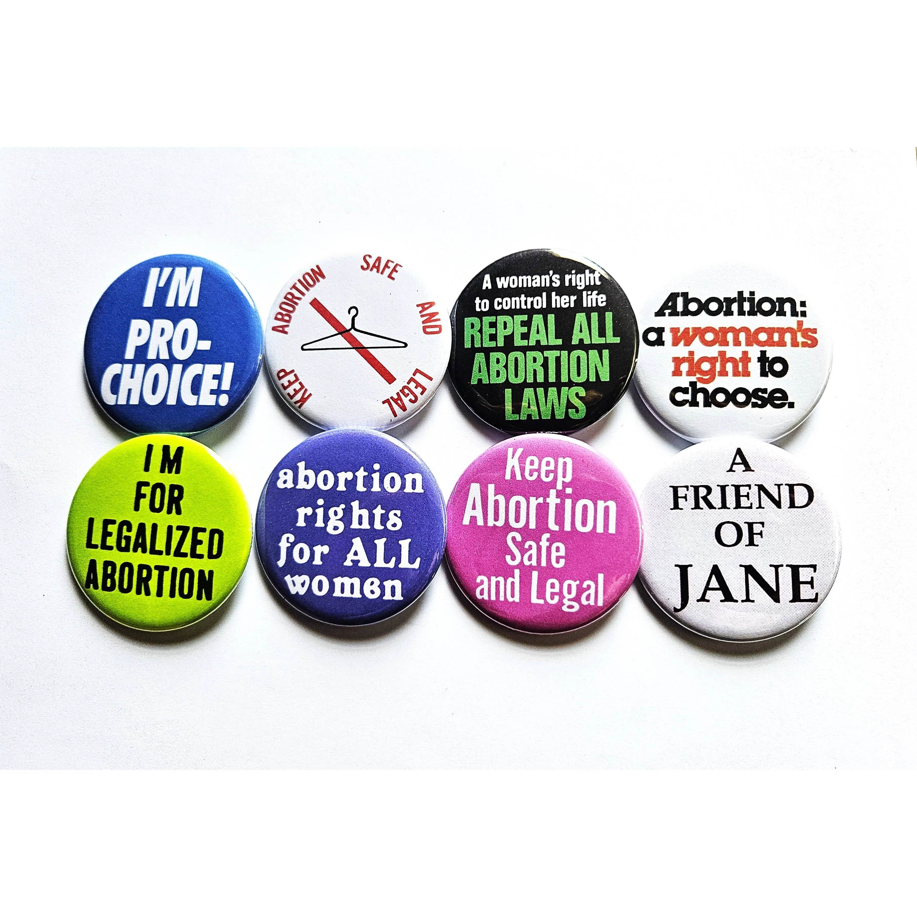 Vintage Reproduction I'm Pro-Choice Feminist Small Pinback Button | 1.25" Diameter