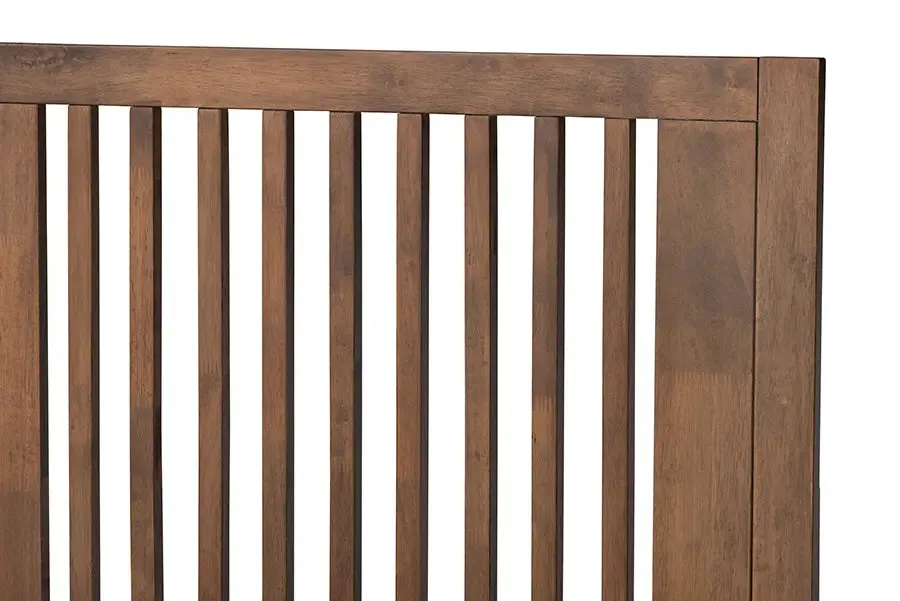 Yorkshire Ash Walnut Finished Wood Platform Bed (King)