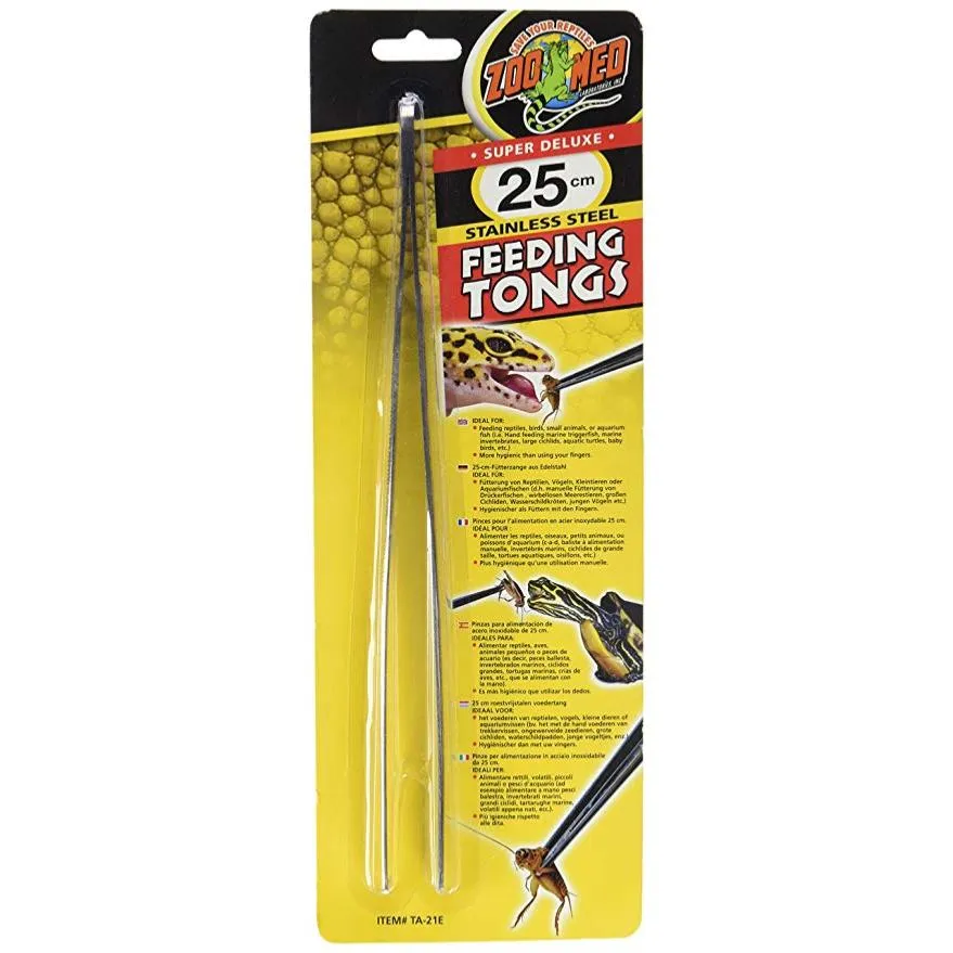 Zoomed Stainless Steel Feeding Tongs